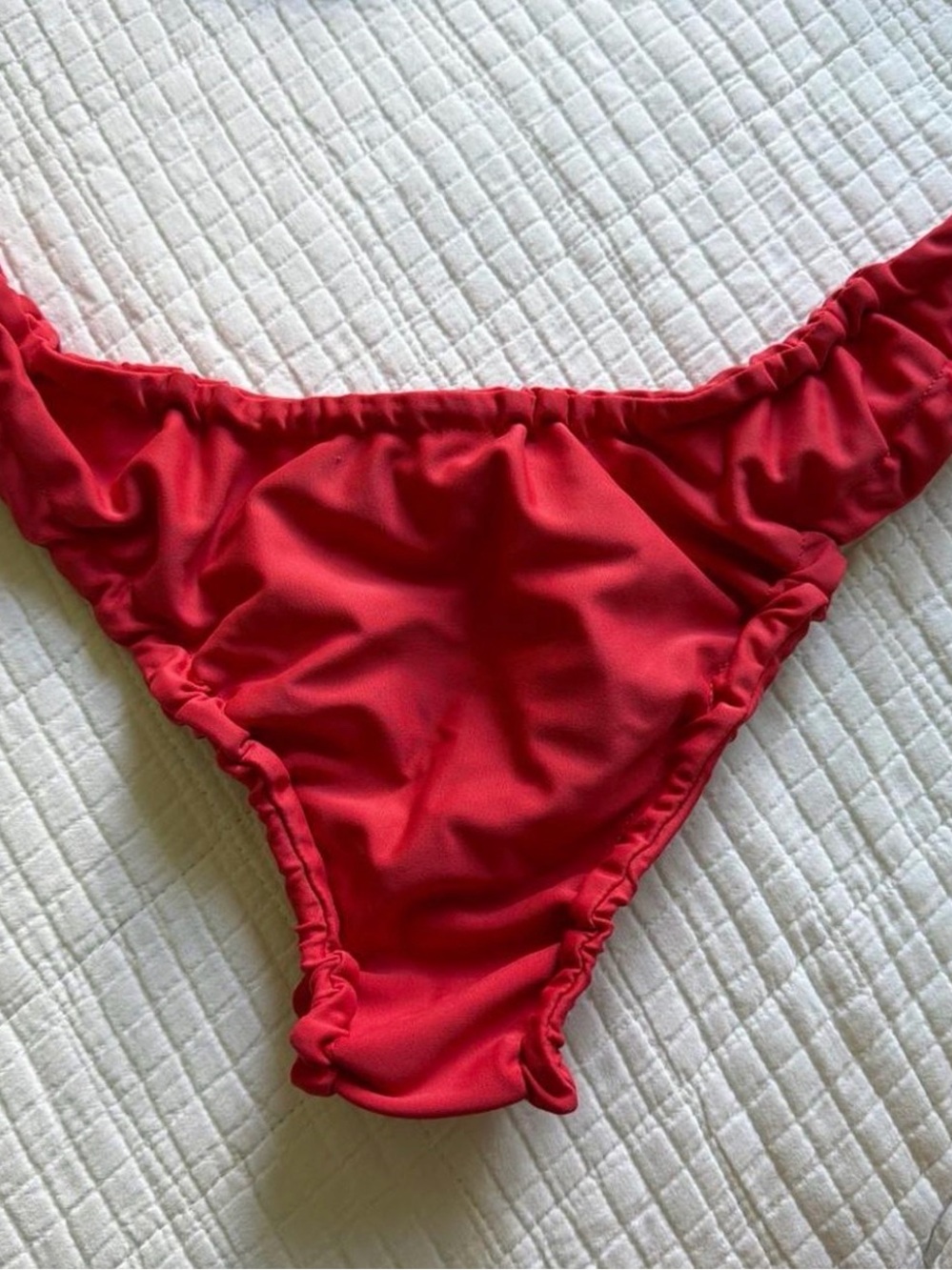 Princess Polly Red Ruffle Triangle Bikini Set - Picture 3 of 4
